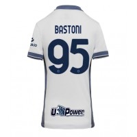 Camiseta Inter Milan Alessandro Bastoni #95 Segunda Equipación Replica 2024-25 para mujer mangas cortas